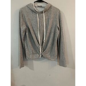 Drew‎ Gray Long Sleeve Hoodie With Drawstring Size Small